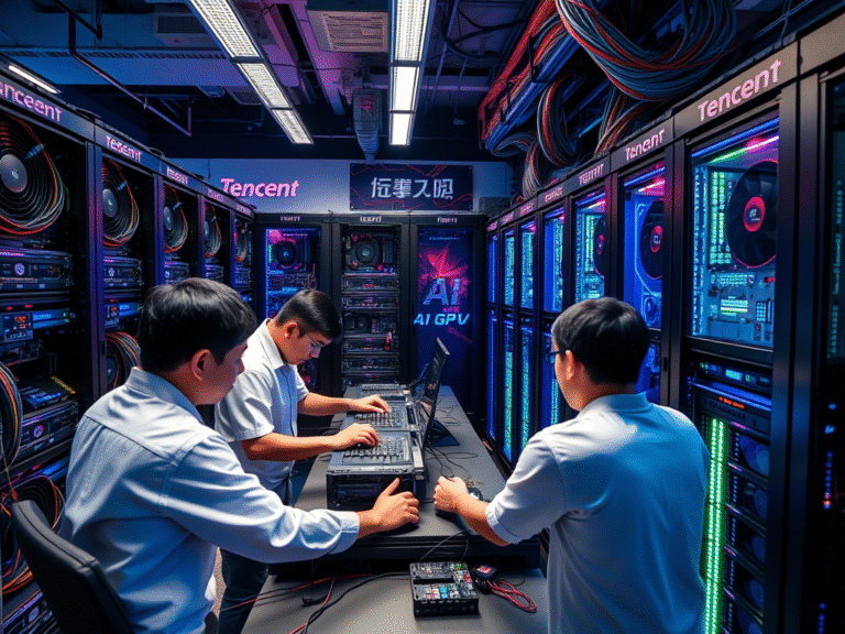 Tencent Builds Up AI Chip Reserves Amid Search for Alternatives
