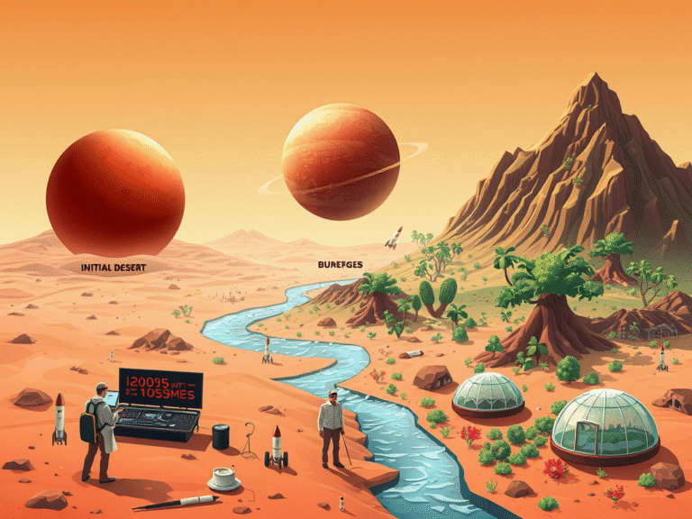 From Red Planet to Green Future: Researchers Map Out How to Change Mars in Just 3 Phases